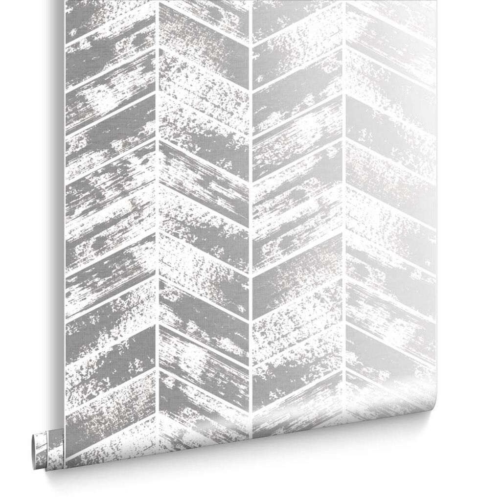 105123 - Insignia Wallpaper - Silver - Graham & Brown