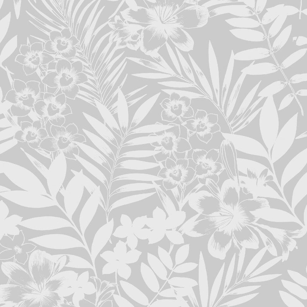 105140 - Palm Springs Wallpaper - Silver - Boutique Luxury