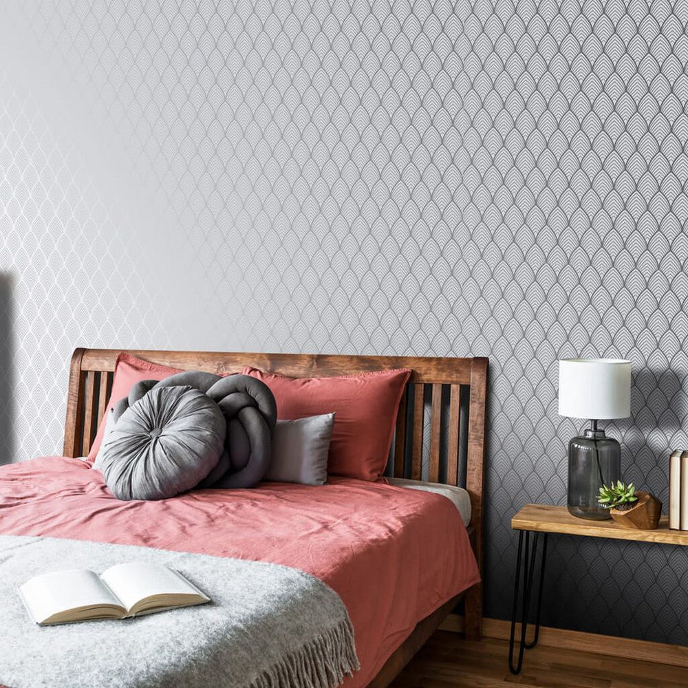105211 - Bercy Wallpaper - Grey - Superfresco Easy
