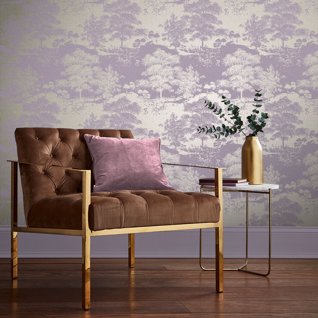 105232 - Meadow Wallpaper - Bluebell - Graham & Brown