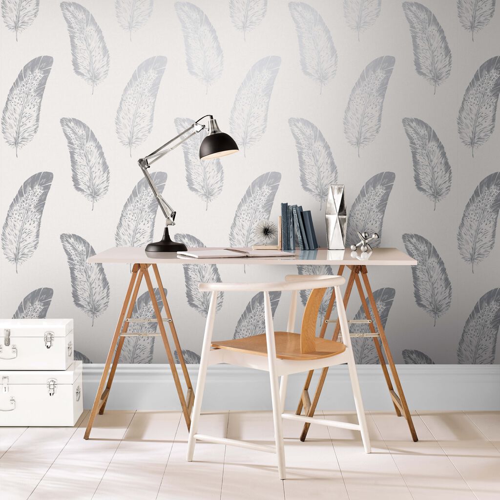 105247 - Volare Wallpaper - Dove - Graham & Brown