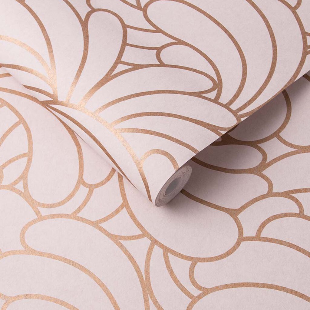 105281 - Bananas Wallpaper - Copper Blush - Graham & Brown