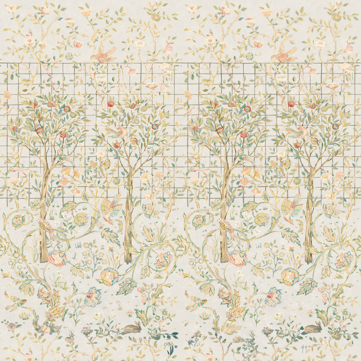 1054 - Melsetter Wide Width Wallpaper - Panel - Stone - Morris Collections