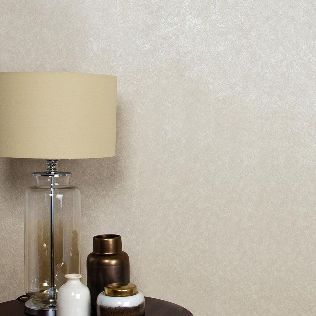 105864 - Steel Wallpaper - Oyster - Graham & Brown