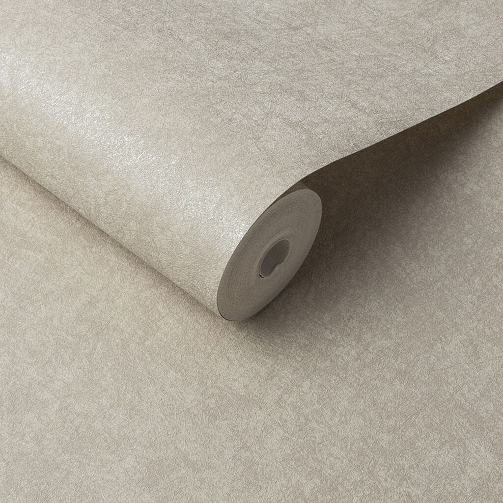 105864 - Steel Wallpaper - Oyster - Graham & Brown