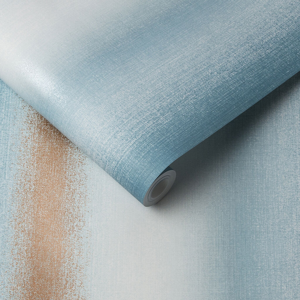 105898 - Wild Flower Stripe Wallpaper - Teal - Graham & Brown