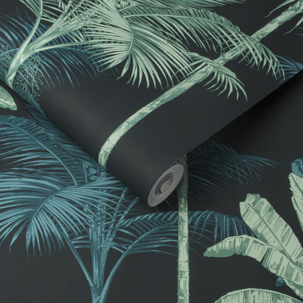 105916 - Jungle Wallpaper - Mood Green - Graham & Brown