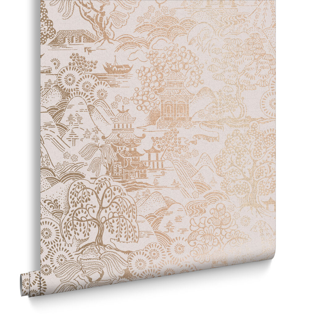 105930 - Basuto Wallpaper - Pink - Graham & Brown