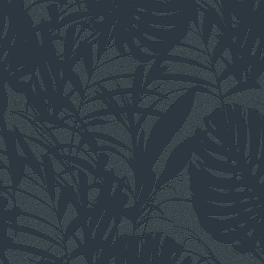 105976 - Tropical Leaf Wallpaper - Palm Blue - Superfresco Easy