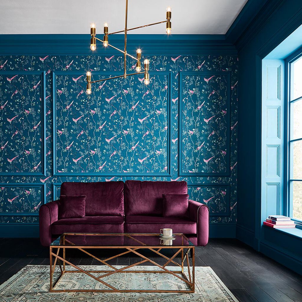 106390 - Tori Wallpaper - Teal - Graham & Brown