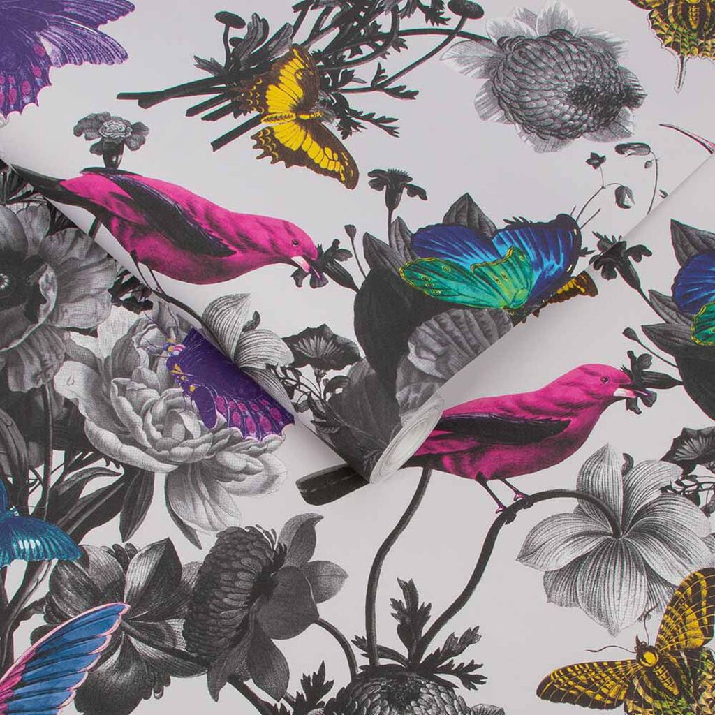 106430 - Jardin Wallpaper - Grey - Graham & Brown