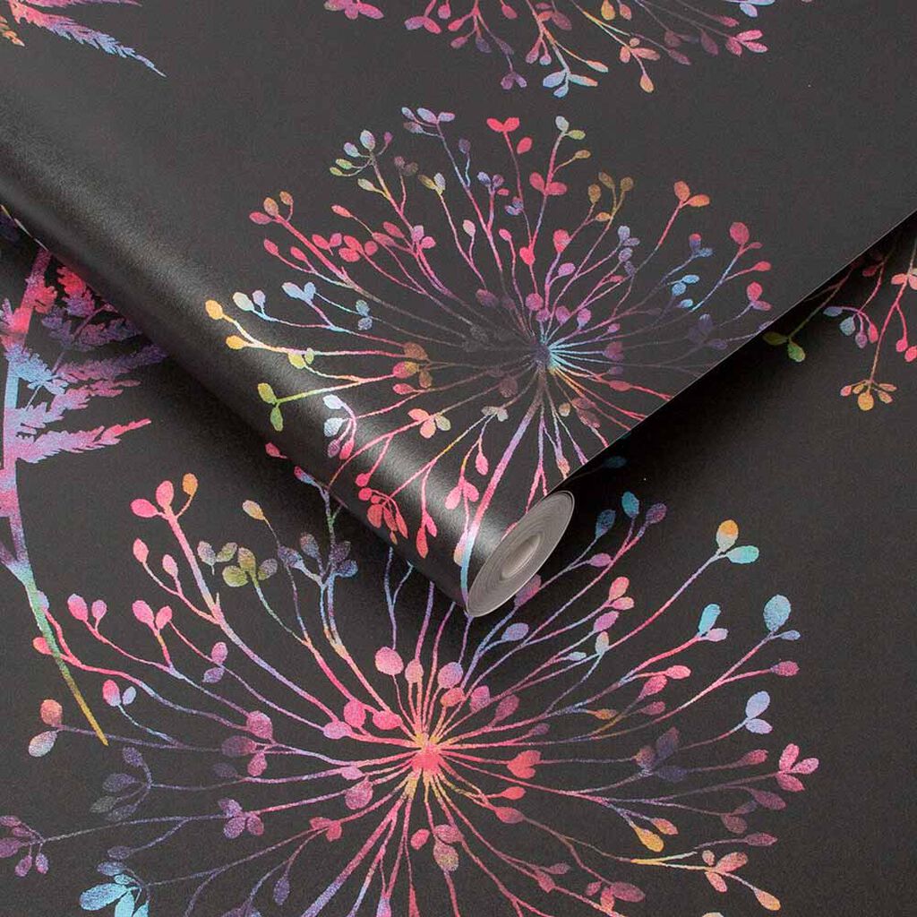 106433 - Wish Wallpaper - Black - Graham & Brown