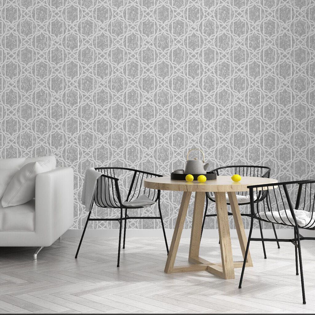 106680 - Deco Geo Wallpaper - Midnight - Boutique Luxury