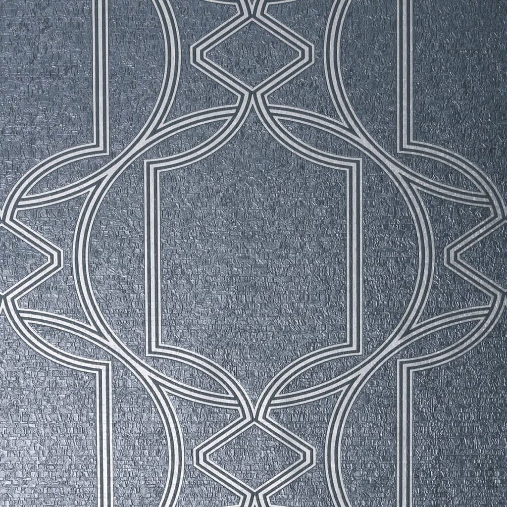 106680 - Deco Geo Wallpaper - Midnight - Boutique Luxury