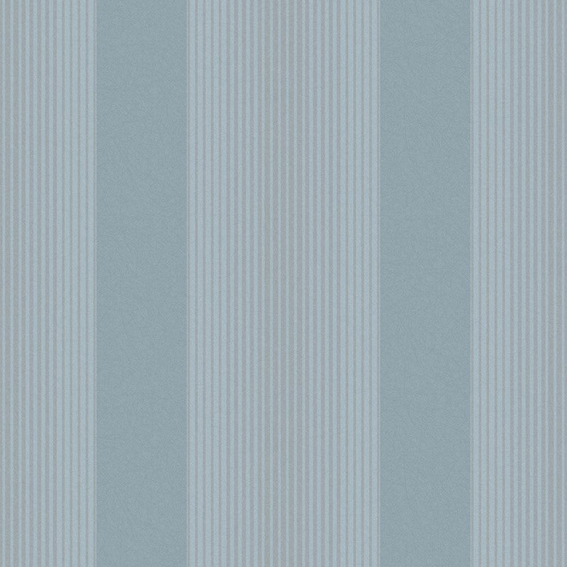 106764 - Lagom Stripe Wallpaper - Deep Sky - Graham & Brown