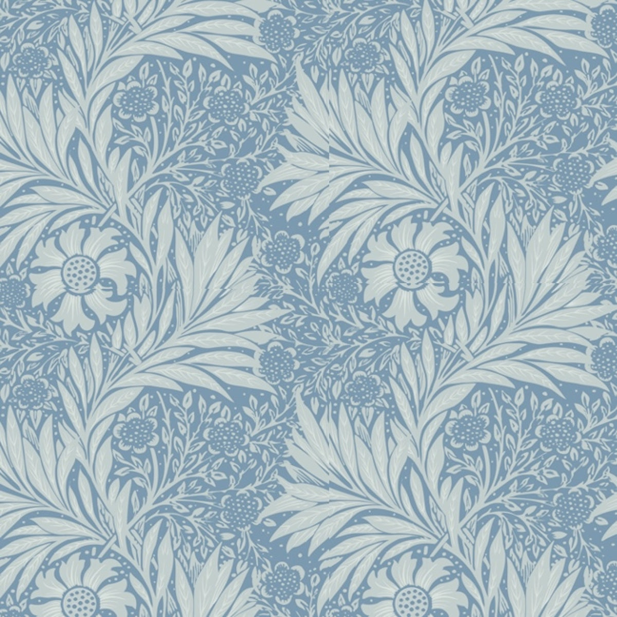 1067 - Marigold Wallpaper - Sky - Morris Collections