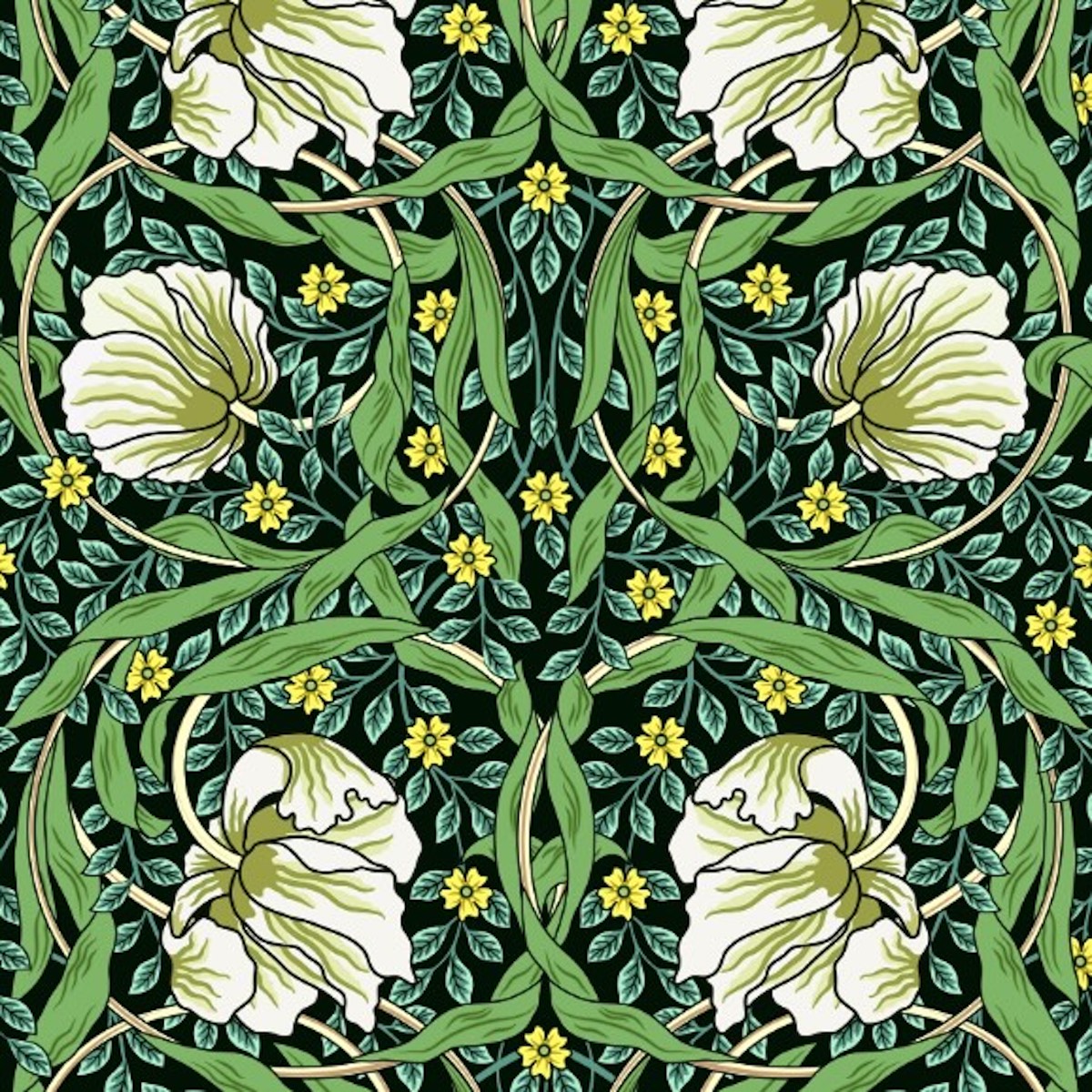 1072 - Pimpernel Wallpaper - Apple - Morris Collections