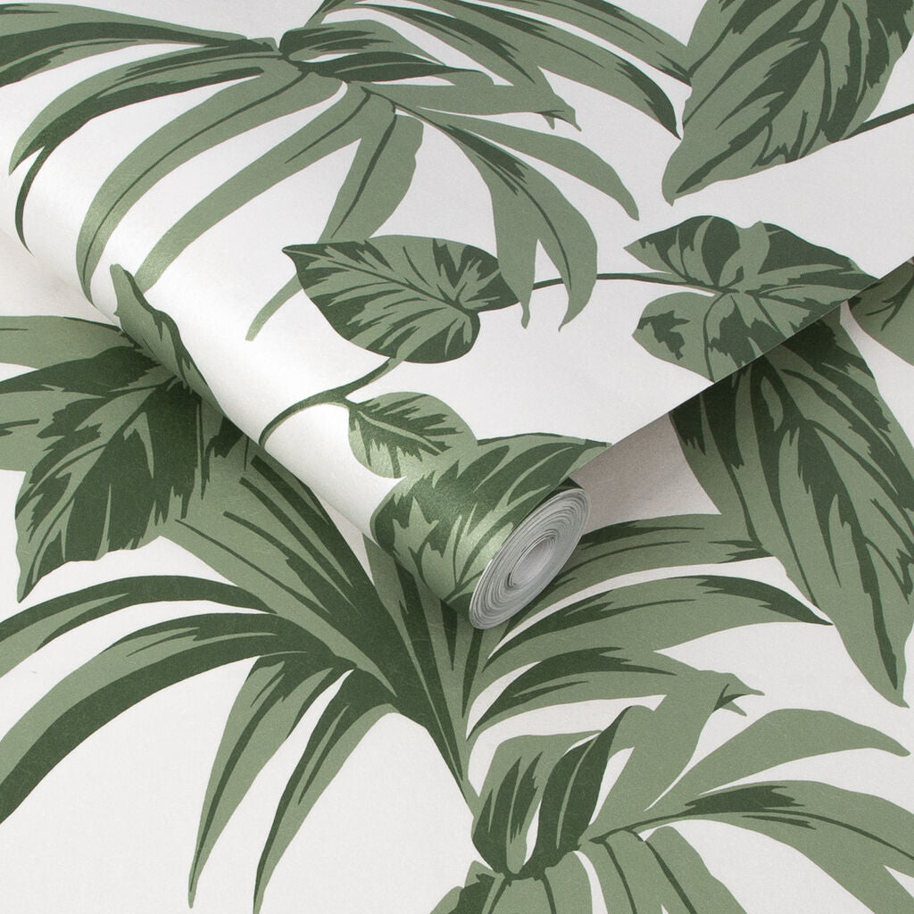 107606 - Palma Wallpaper - Chalk - Graham & Brown