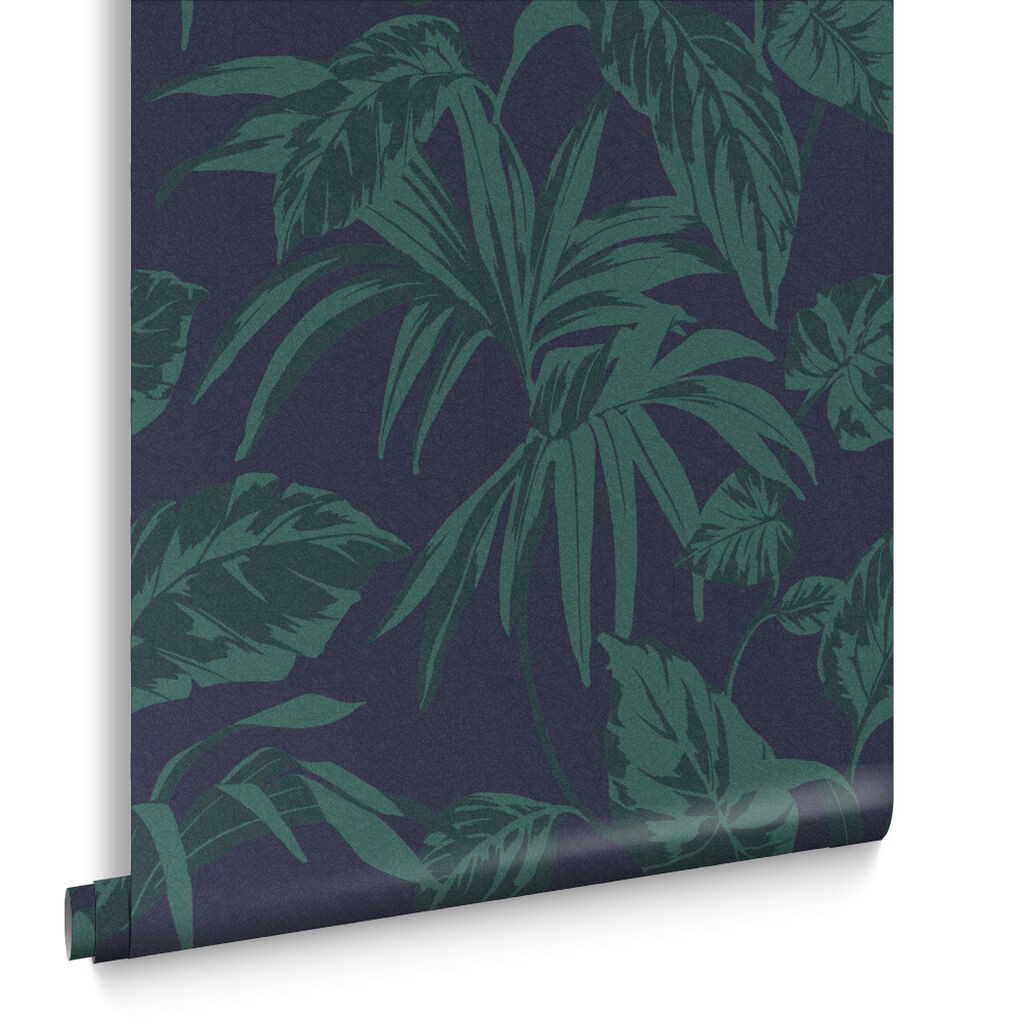 107607 - Palma Wallpaper - Midnight - Graham & Brown