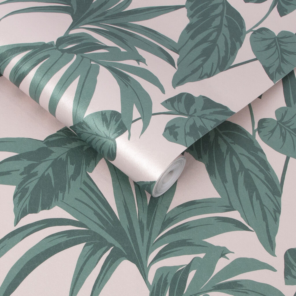 107608 - Palma Wallpaper - Blush - Graham & Brown