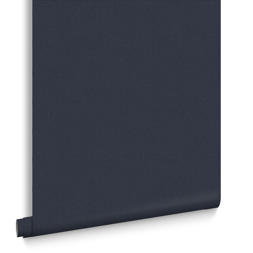 107625 - Midnight Plain Wallpaper - Navy - Graham & Brown