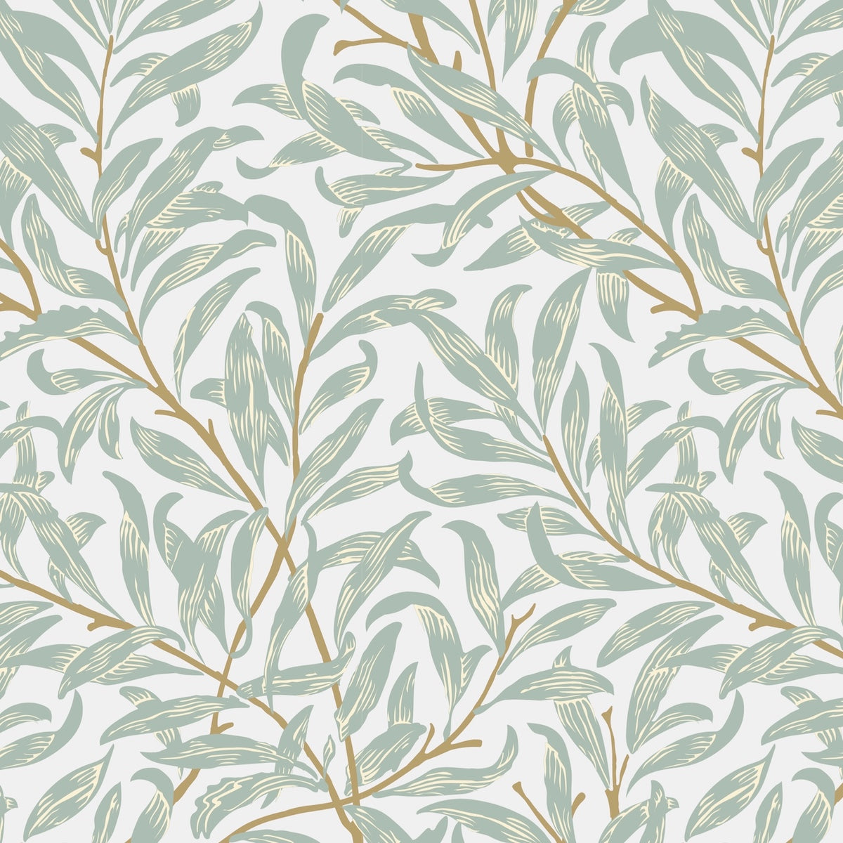 1076 - Willow Boughs Wallpaper - Sky - Morris Collections