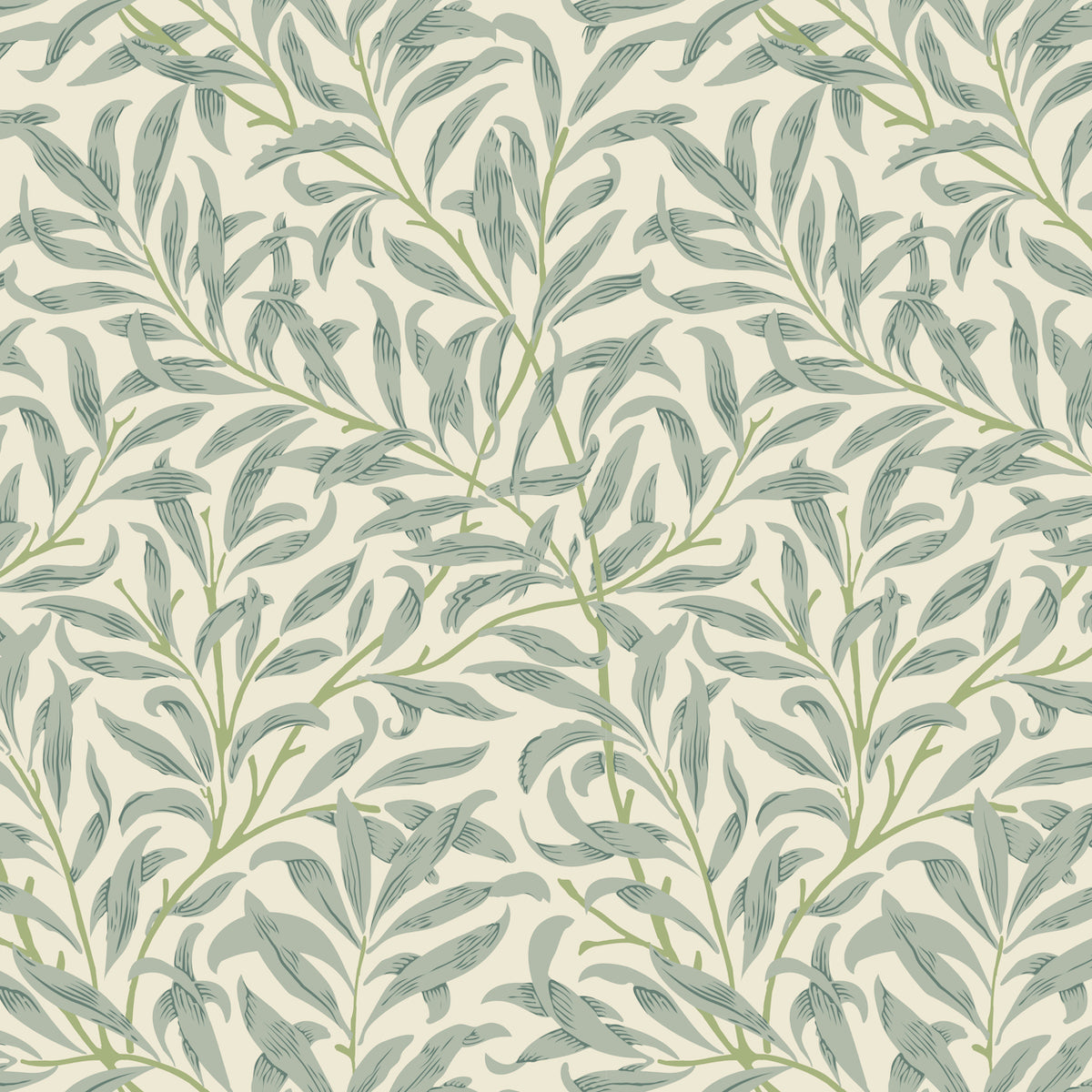 1077 - Willow Boughs Wallpaper - Vellum - Morris Collections
