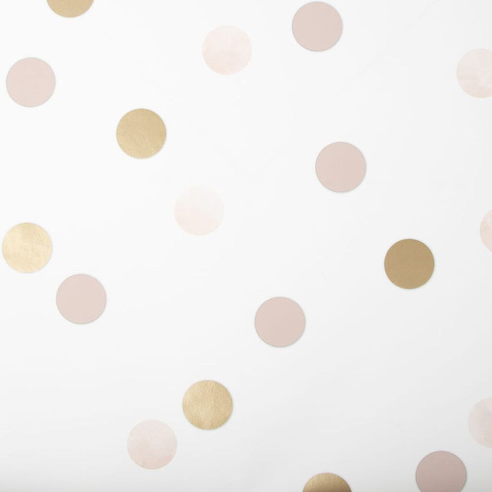 108565 - Dotty Polka Wallpaper - Pink & Gold - Superfresco Easy