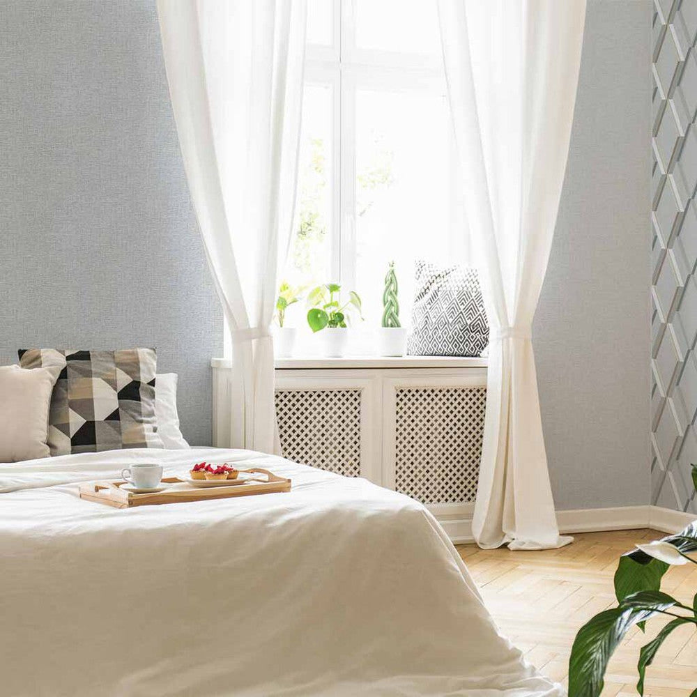 108605 - Heritage Texture Wallpaper - Grey - Superfresco Easy