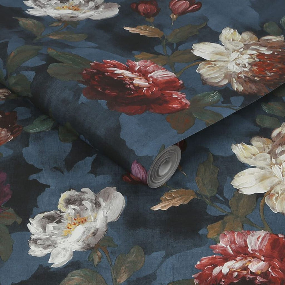 108623 - Isabelle Wallpaper - Navy - Superfresco Easy