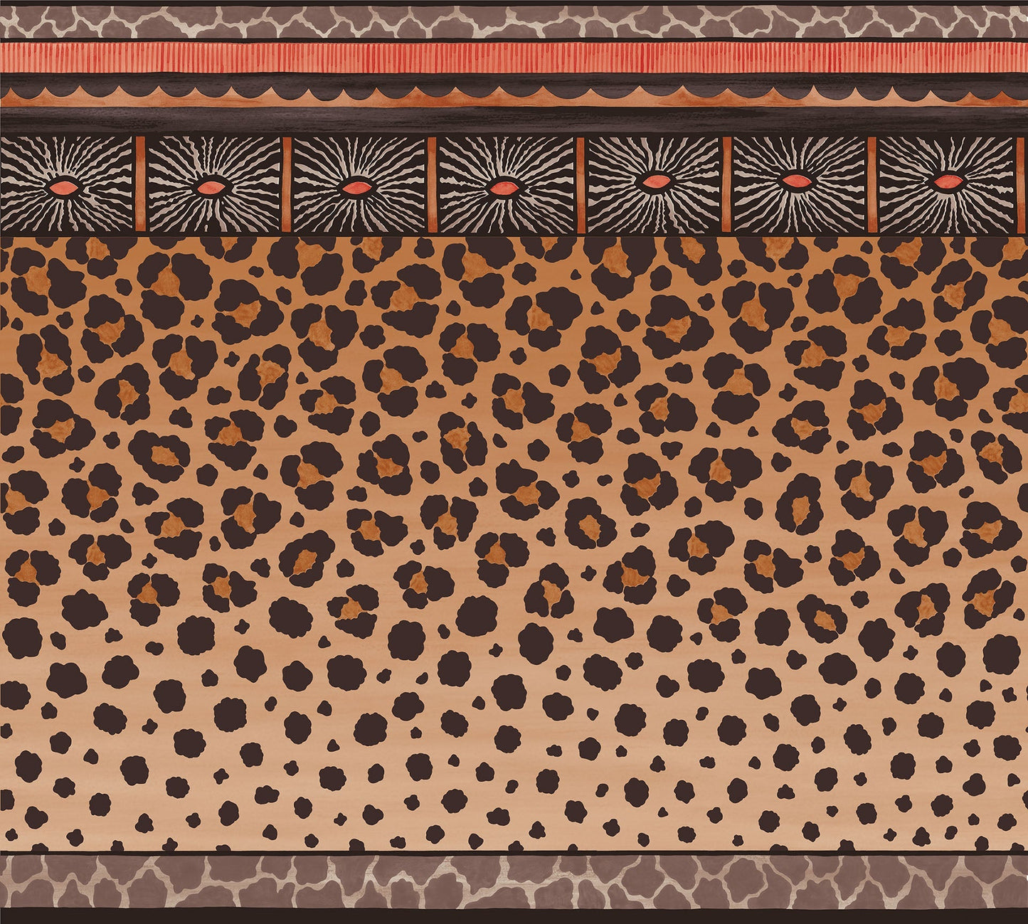 109/13060 - Zulu Border Wallpaper - Ginger & Soot - Cole & Son