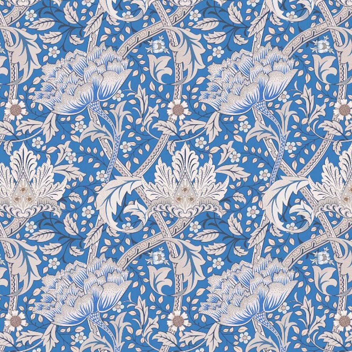 1103 - Windrush Wallpaper - Azure Sky - Morris Collections