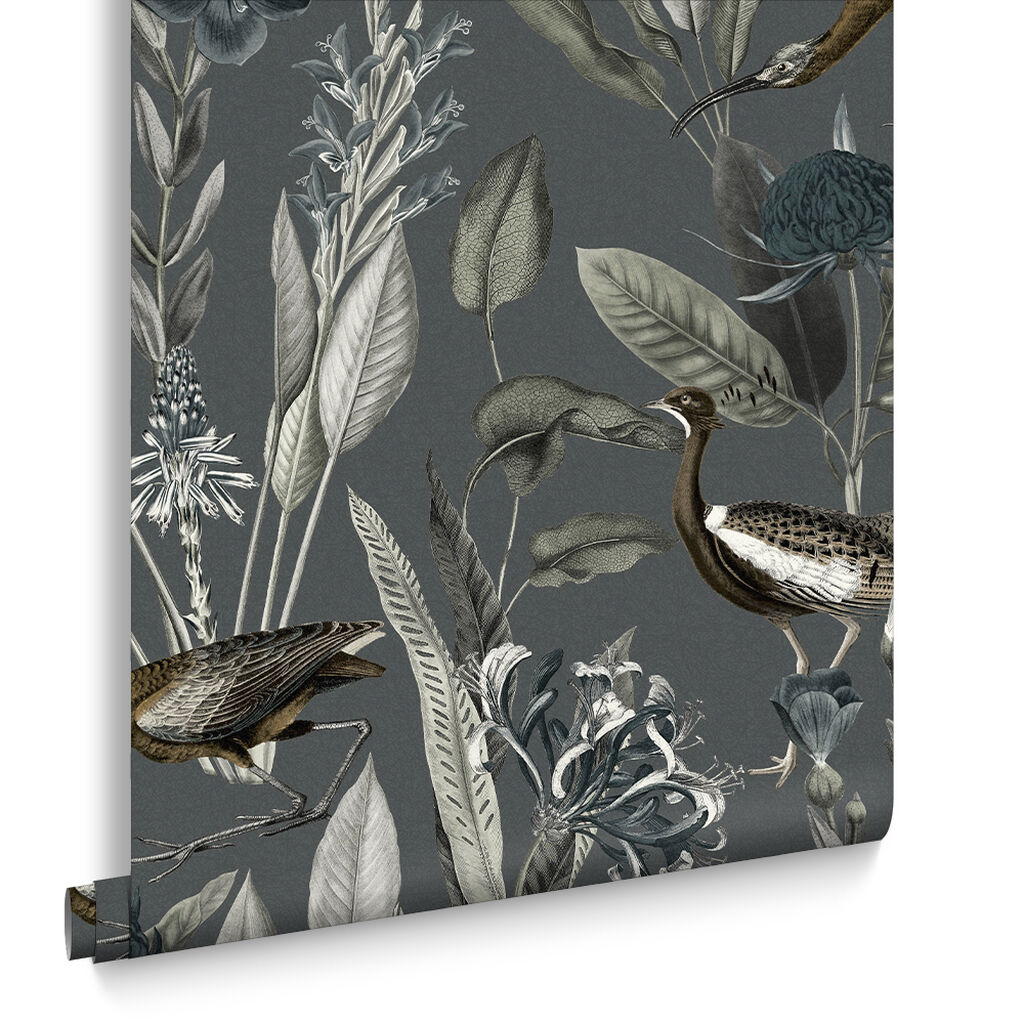 111718 - Glasshouse Wallpaper - Midnight - Graham & Brown