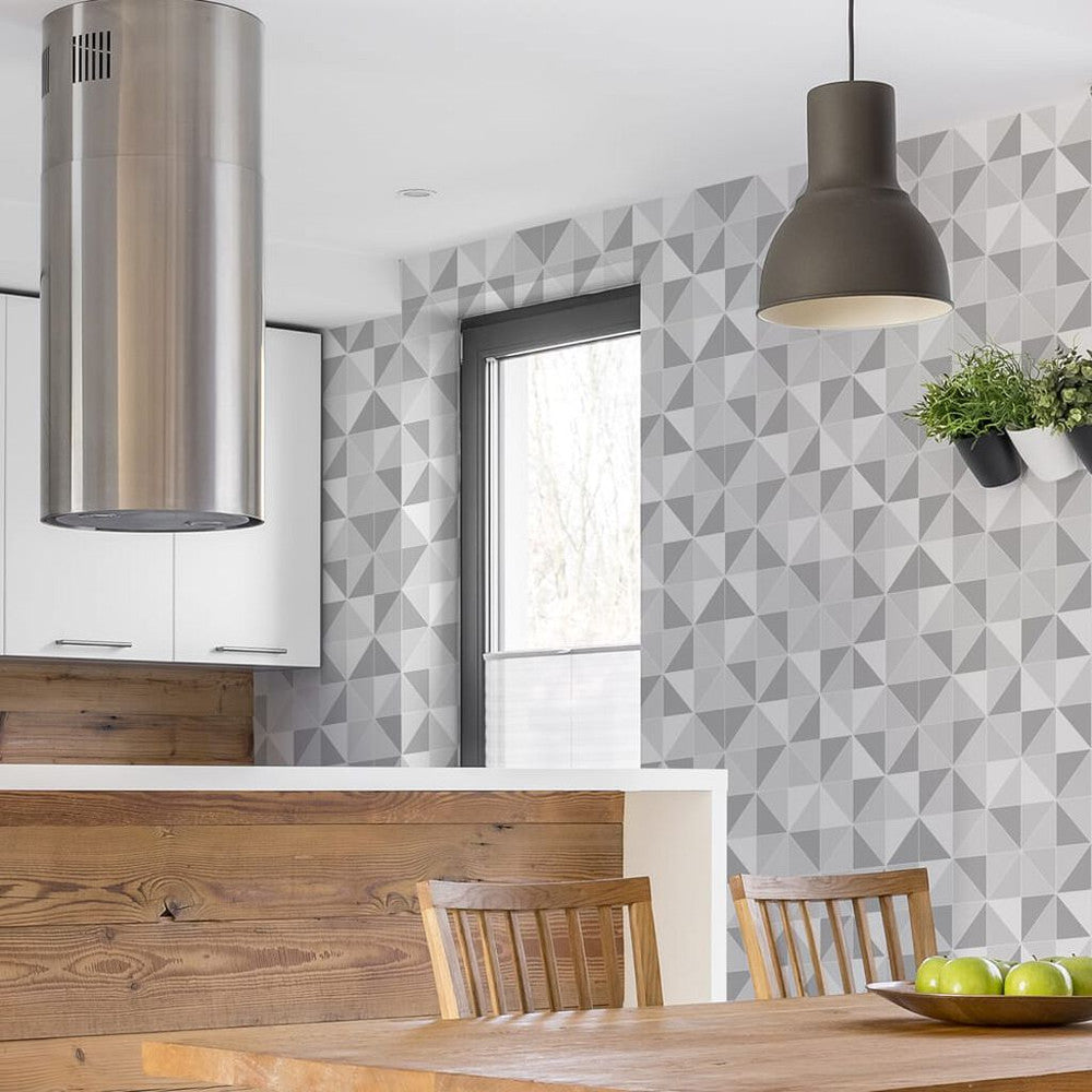 112646 - Obelisk Wallpaper - Grey - Contour