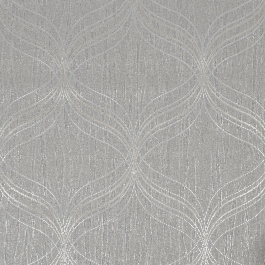 112659 - Optical Geo Wallpaper - Silver - Boutique Luxury