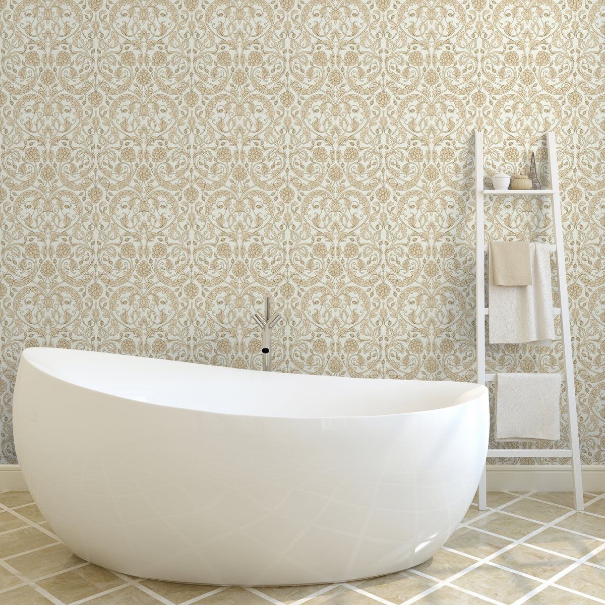 1128 - Hydrangea Wallpaper - Grey blue - Morris Collections