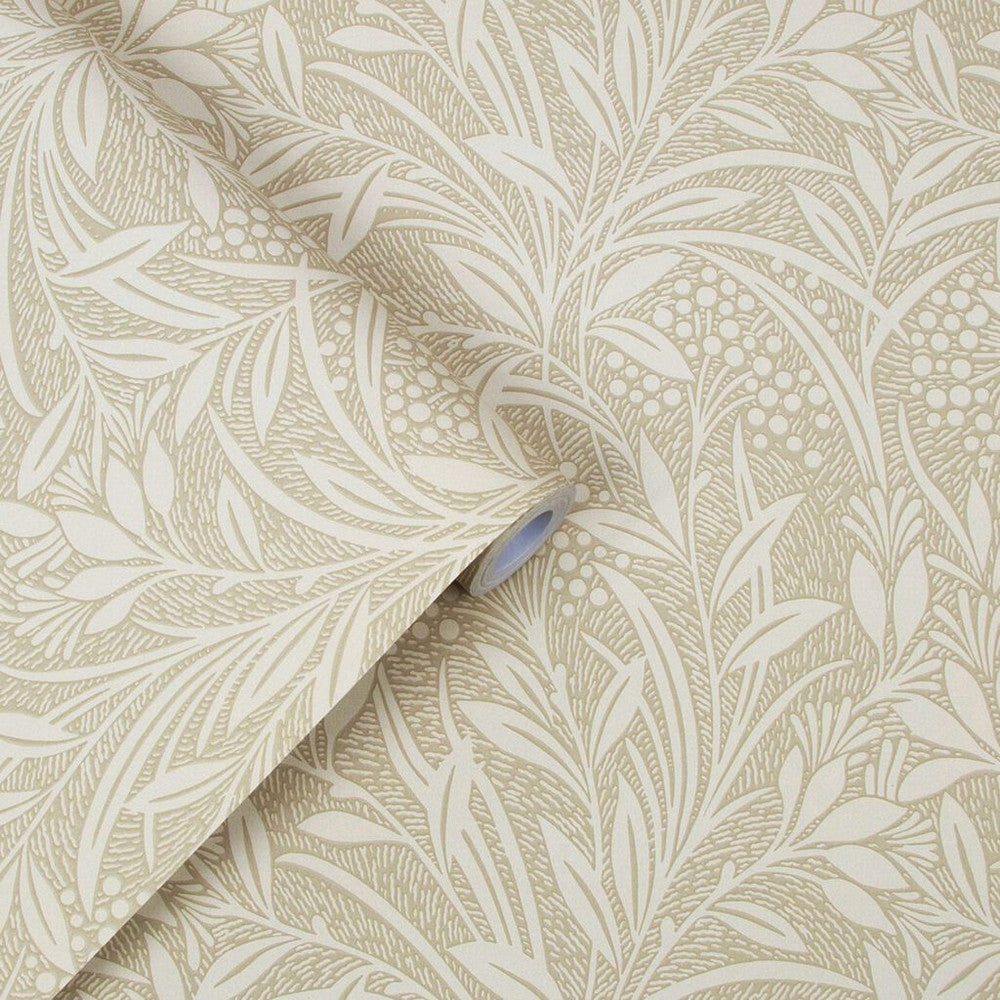 113340 - Barley Wallpaper - Natural - Laura Ashley
