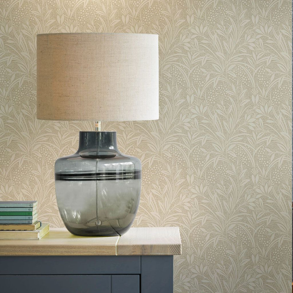 113340 - Barley Wallpaper - Natural - Laura Ashley