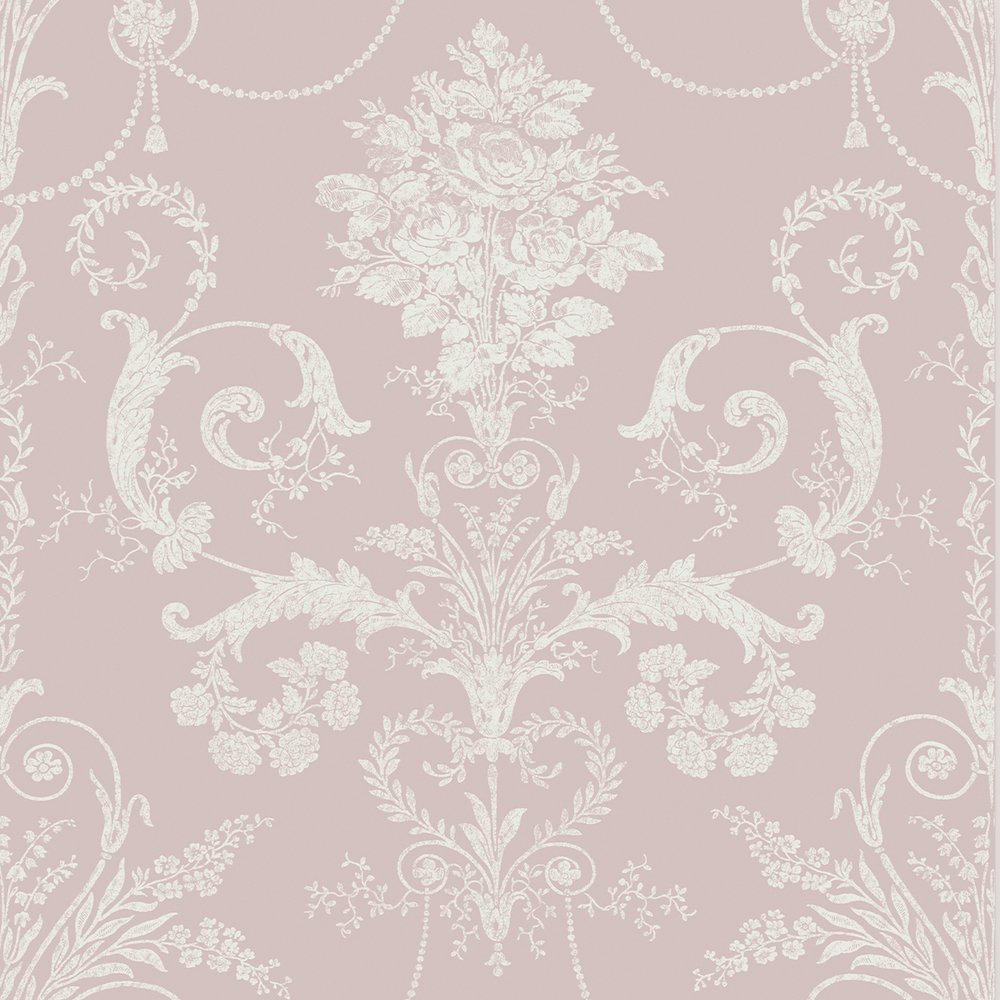 113381 - Josette Wallpaper - Amethyst - Laura Ashley