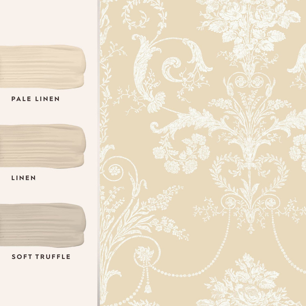 113384 - Josette Wallpaper - Linen - Laura Ashley