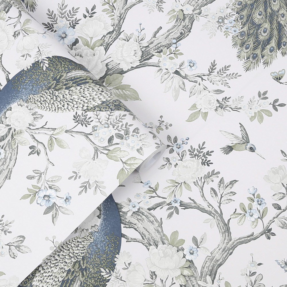 113397 - Belvedere Wallpaper - Midnight - Laura Ashley