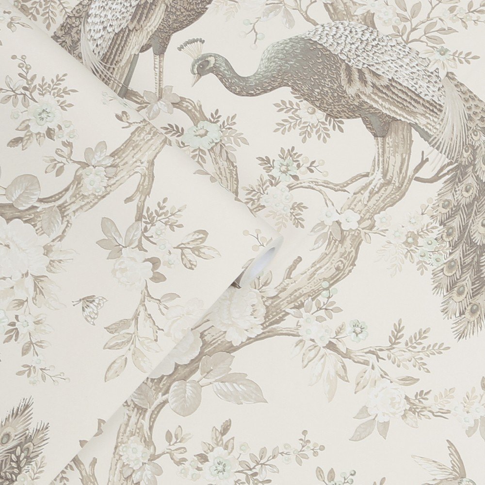 113399 - Belvedere Wallpaper - Soft Truffle - Laura Ashley