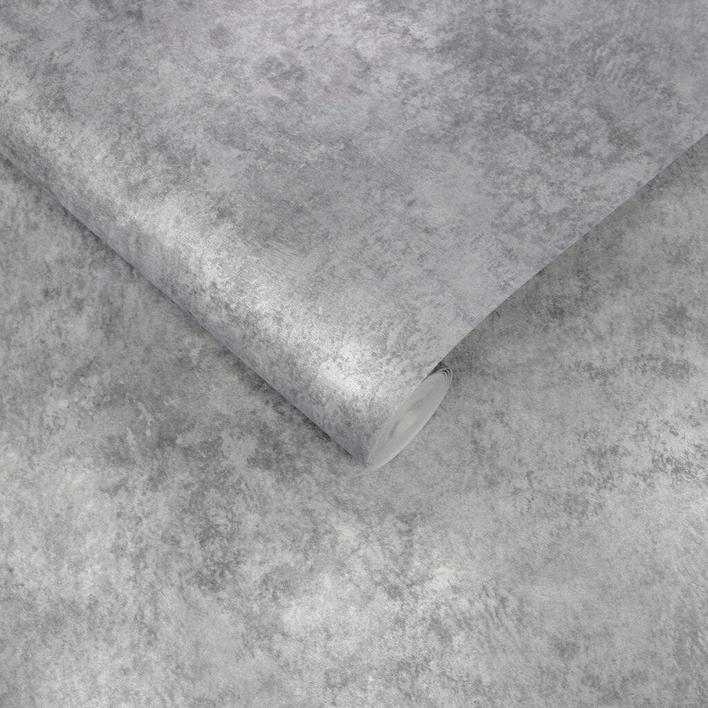 113942 - Shadow Texture Plain Wallpaper - Grey - Graham & Brown