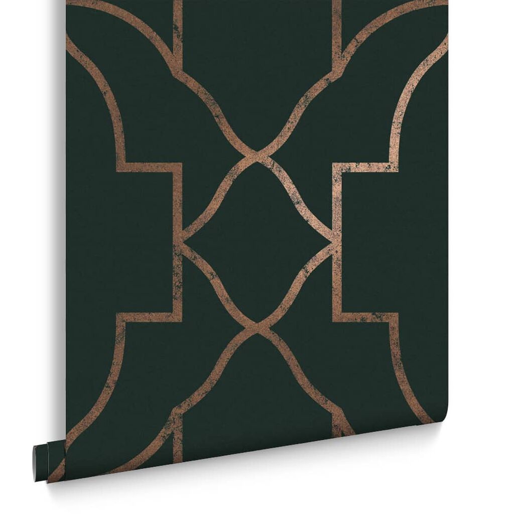 113959 - Versailles Wallpaper - Emerald - Graham & Brown