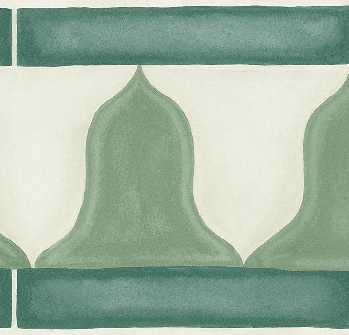 113/12037 - Zellige Border Wallpaper - Sage - Cole & Son