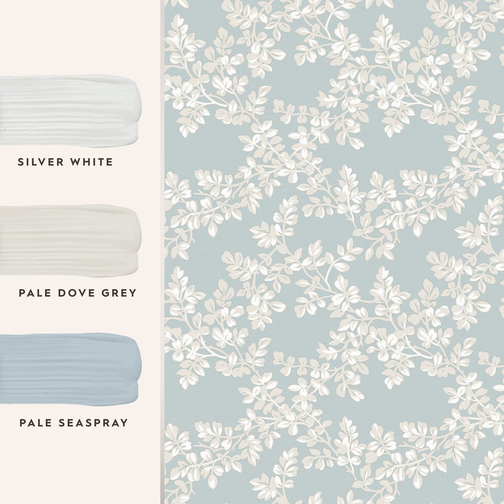 114904 - Burnham Wallpaper - Pale Seaspray - Laura Ashley