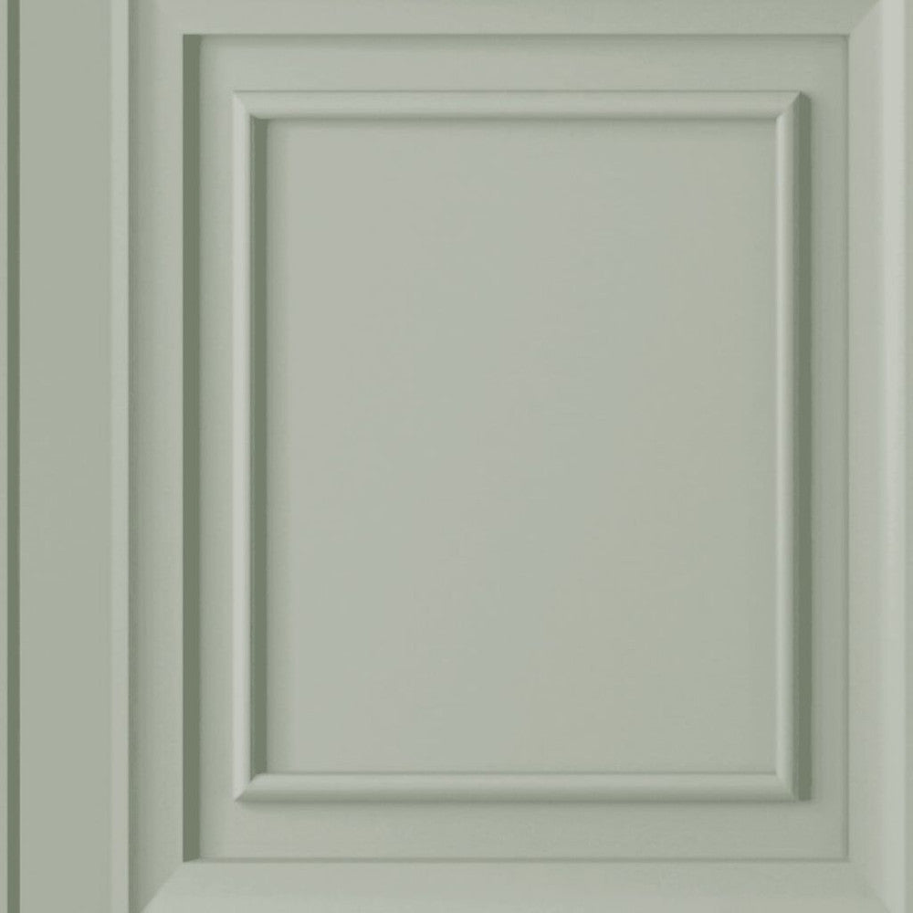114905 - Redbrook Wood Panel Wallpaper - Sage - Laura Ashley