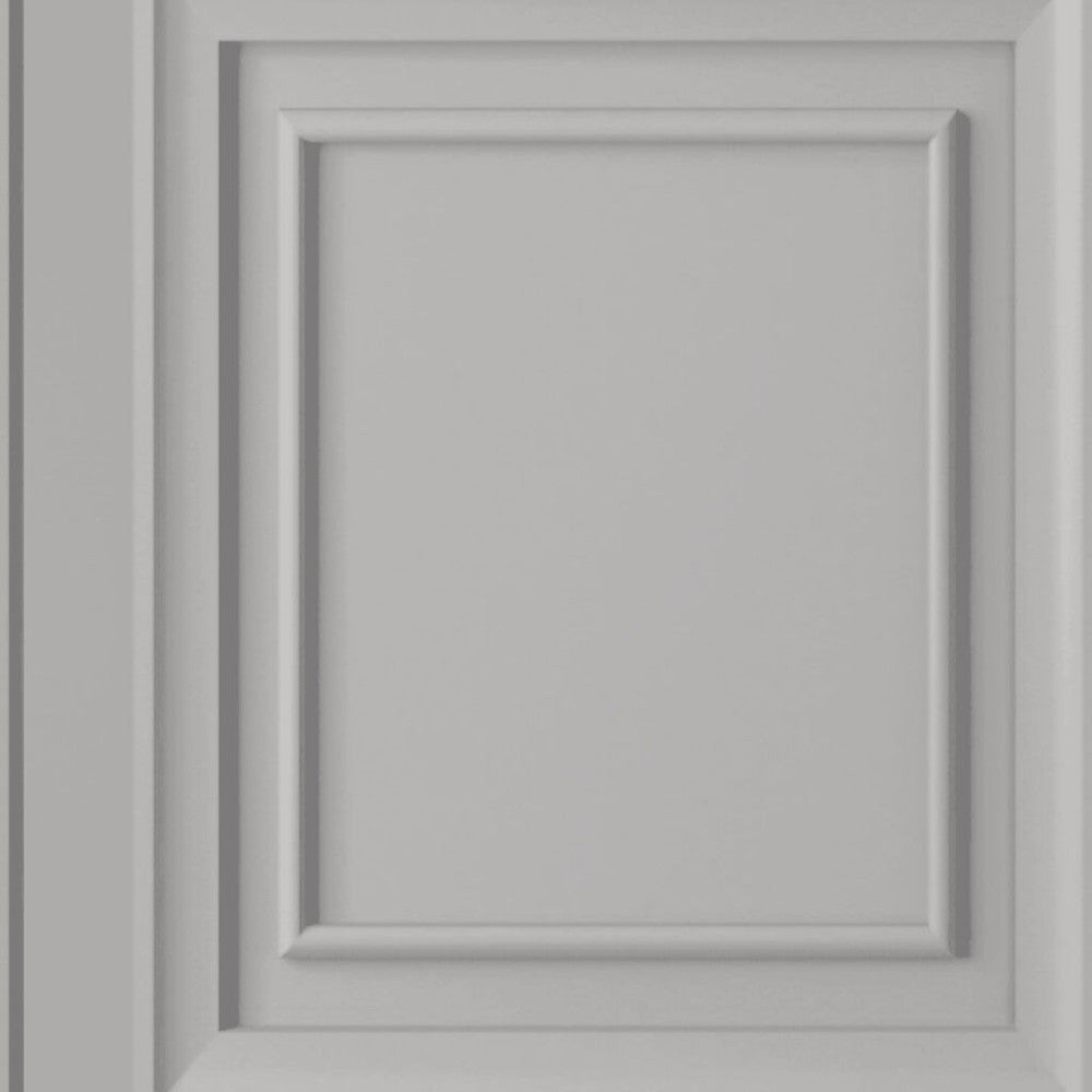 114907 - Redbrook Wood Panel Wallpaper - Pale Steel - Laura Ashley