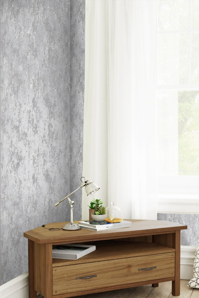 114915 - Whinfell Wallpaper - Silver - Laura Ashley