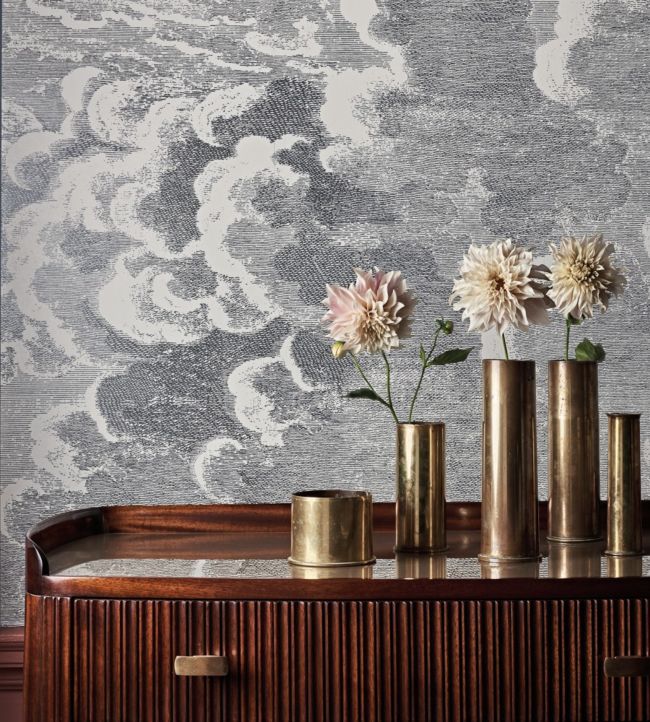 114/29058 - Nuvole Wallpaper - Black & White - Cole & Son
